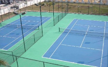 塑膠網(wǎng)球場(chǎng)施工